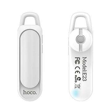 HOCO E23 Mini Single Portable bluetooth Headset HiFi Business Earphone with Mic f... (COLOR.: WHITE)
