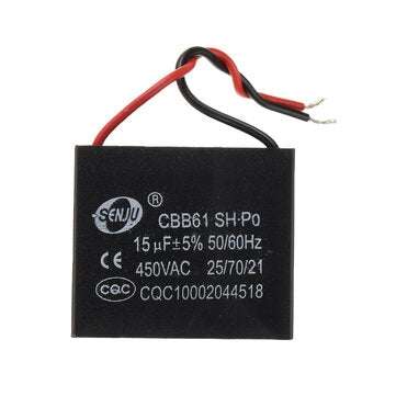 CBB61 15UF Starting Capacitance 450V AC Fan Capacitor CBB Motor Run Capacitor