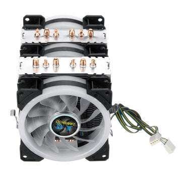 CPU Cooler 6 Heatpipe 4 Pin RGB Cooling Fan For Intel 775/1150/1151/1155/1156/1366 AMD