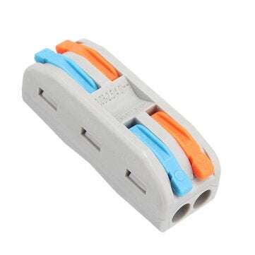 Excellway 30pcs PCT-2 2Pin Colorful Docking Connector Electrical Connectors Wire Terminal Block Univ