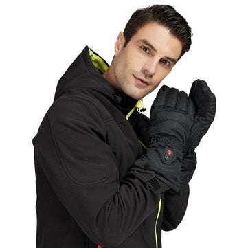 Electric Heated Gloves Touch Screen Winter Full Finger Warmer Waterproof Washable For Motorcycle Ele