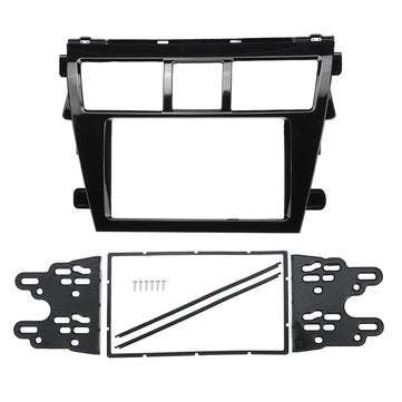 Car Stereo Panel Frame Facia Trim Double-DIN Car  For Toyota Vios 07-12/ Yaris Sedan 06+/ Belta 05-0