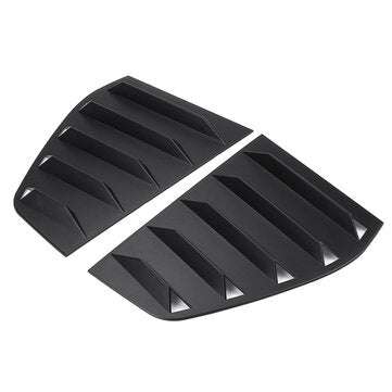 Black Side Quarter Window Louver Cover For VW GOLF MK6 GTI R 2010-2014 Matte