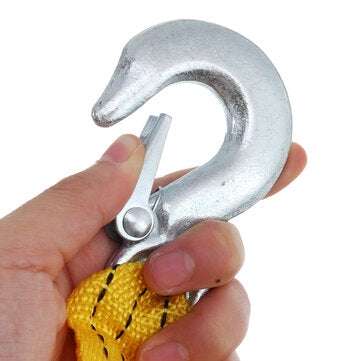 Car Tow Cable Emergency Trailer Rope 4M 3Tons With 2 Anti-Slip Hooks