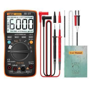 ANENG AN9002 Digital bluetooth True RMS Multimeter 6000 Counts Professional Auto Multimetro AC/DC Cu