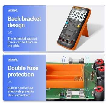 ANENG AN9002 Digital bluetooth True RMS Multimeter 6000 Counts Professional Auto Multimetro AC/DC Cu