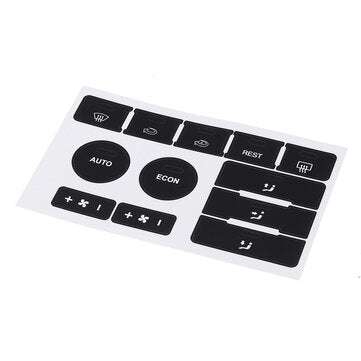 Car Matte Black Worn Button Repair Kit Stickers Decals For VW Volkswagen Touareg 20042009