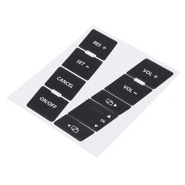 Car Matte Black Worn Button Repair Kit Stickers Decals For VW Volkswagen Touareg 20042009