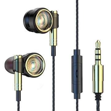 Bakeey A1 Super Bass Headset 6D Noise Cancelling Earphone Subwoofer Earpiece Hi-Fi... (COLOR: BLACK)