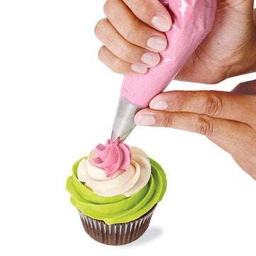 73 Pcs Cake Decorating Sets Stainless Pastry Nozzles Cake Turntable Sets Confectionery Bag Baking To