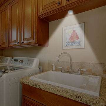 6PCS LED Wireless Cabinet Light Kitchen Counter Under Touch Closets Lighting Puck Lamp with Remote C