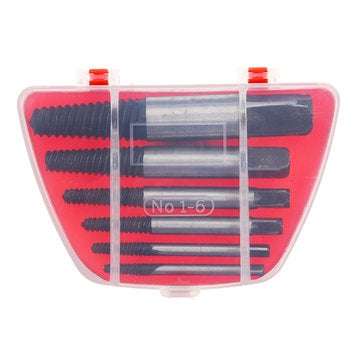 6pcs Damaged Screw Extractor Set Easy Out Broken Nut Screw Bolt Remover Kit