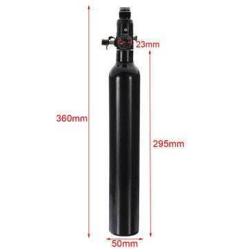 0.38L Liter Aluminum Tank Air Bottle With 4500 PSI Regulator For Paintball PCP