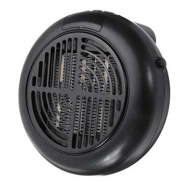900W Mini Portable Electric Heater Fan Wall Outlet Warm Air Blower Heater for Hom... (COLOR.: BLACK)