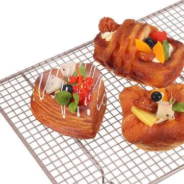 Baking Cooling Rack Aluminum Alloy Wire Shelf Cookie Bread Sheet Oven Pan 17`` X 9``