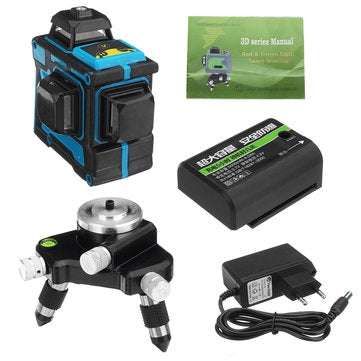 AU 12 Lines 360C Waterproof Self Leveling Green 3D Laser Level Outdoor Measure Laser Distance Mete