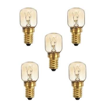 5pcs 25W SES E14 Pygmy Screw in Light Bulb Bulbs For Fridge Microwave Oven