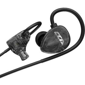 CCA CSA Wired Headphones HIFI Stereo Noise Reduction 10mm Dynam... (TYPE: WITHOUTMIC | COLOR: BLACK)
