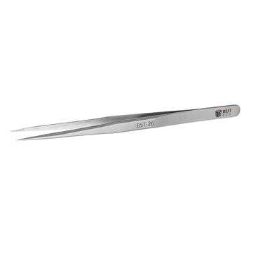BEST BST-26 High-end Precision Tweezers Anti-skid Plus Hard High Toughness Tip Tweezers Straight Twe