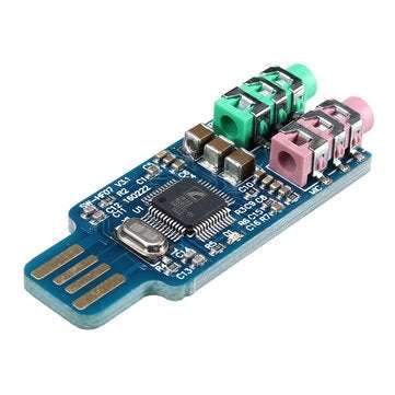 5Pcs Free Drive USB Sound Card Notebook Computer External Sound Card Module USB CM108 Sound Card Chi