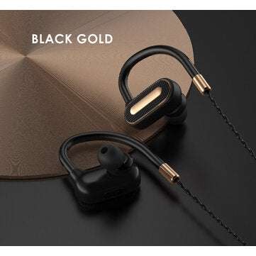 Bakeey SMA-23 Wireless bluetooth Earphone Stereo Sports Waterproof Earbuds In... (COLOR.: BLACKGOLD)