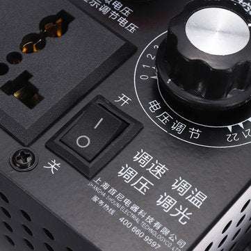 AC 220V 4000W Electronic Variable Voltage Regulator Speed Motor Fan Control Controller