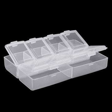 6 Grid Electronic Components Project Storage Assortment Box Bead Organizer Jewelry Box Plastic Stora
