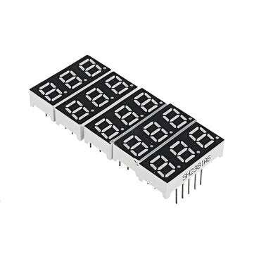 5Pcs 2381AS 0.28 inch LED Digital Tube Three-digit Common Cathode Bright Red Light