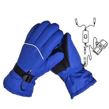 48V/60V Heating Glove Winter Heated Skiing Gloves Waterproof Mitten... (VOLTAGE: 60V | COLOR.: BLUE)