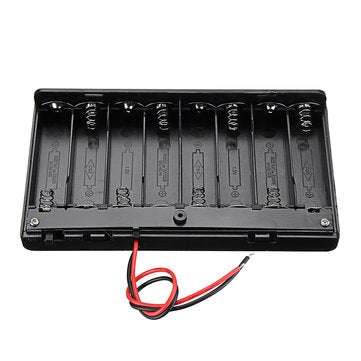 8 Slots AA Battery Box Battery Holder Board with Switch for 8xAA Batteries DIY kit Case