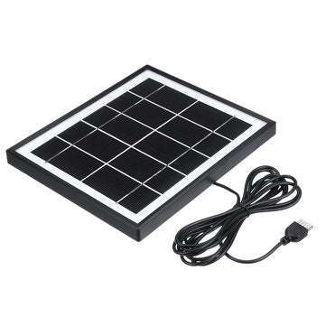 5V 5.5W Monocrystalline Silicon Solar Panel Charging Board with USB Interface + 3m Cable for Solar S