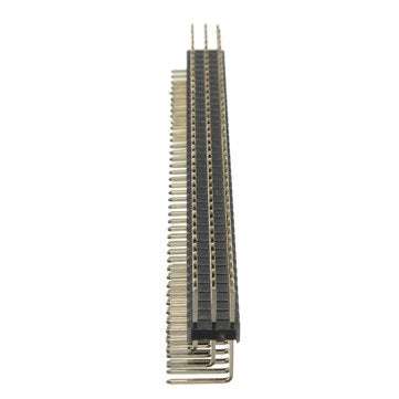 5Pcs 2.54mm 3x40P Male Pins Three Row Right Angle Pin Header