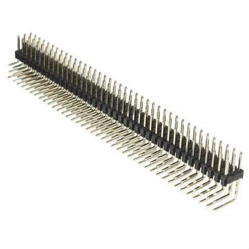 5Pcs 2.54mm 3x40P Male Pins Three Row Right Angle Pin Header