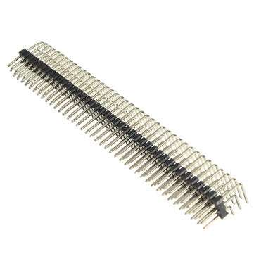 5Pcs 2.54mm 3x40P Male Pins Three Row Right Angle Pin Header