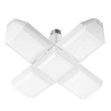 40W E27 LED Garage Light Four-Leaf Deformable High Bay Lamp Ceiling Warehouse Workshop Industrial Li