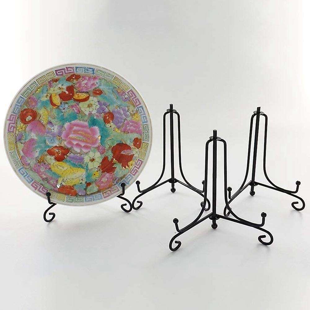 (4 pack)Iron Display Stand, Easel Plate Display Photo Holder Stand, Displays Picture Frames, Cookboo