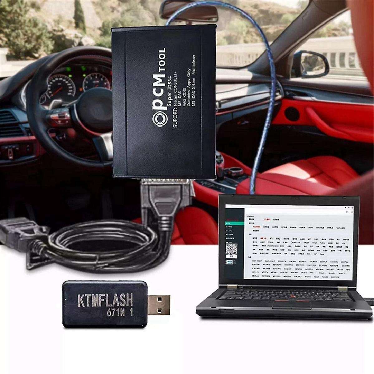 [Add DCM6.X and DCM7.X] ECUHELP PCM Tool Super J2534 67 in 1 PCM-.2.0 ECU Programmer Offline Work US