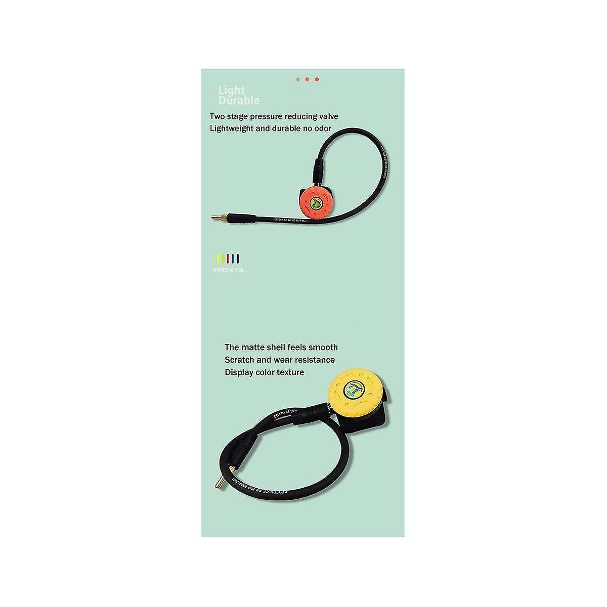 1 Diving Breathing Regulator Diving Secondary Head Breathing Valve Decompression Valve Diving Resp