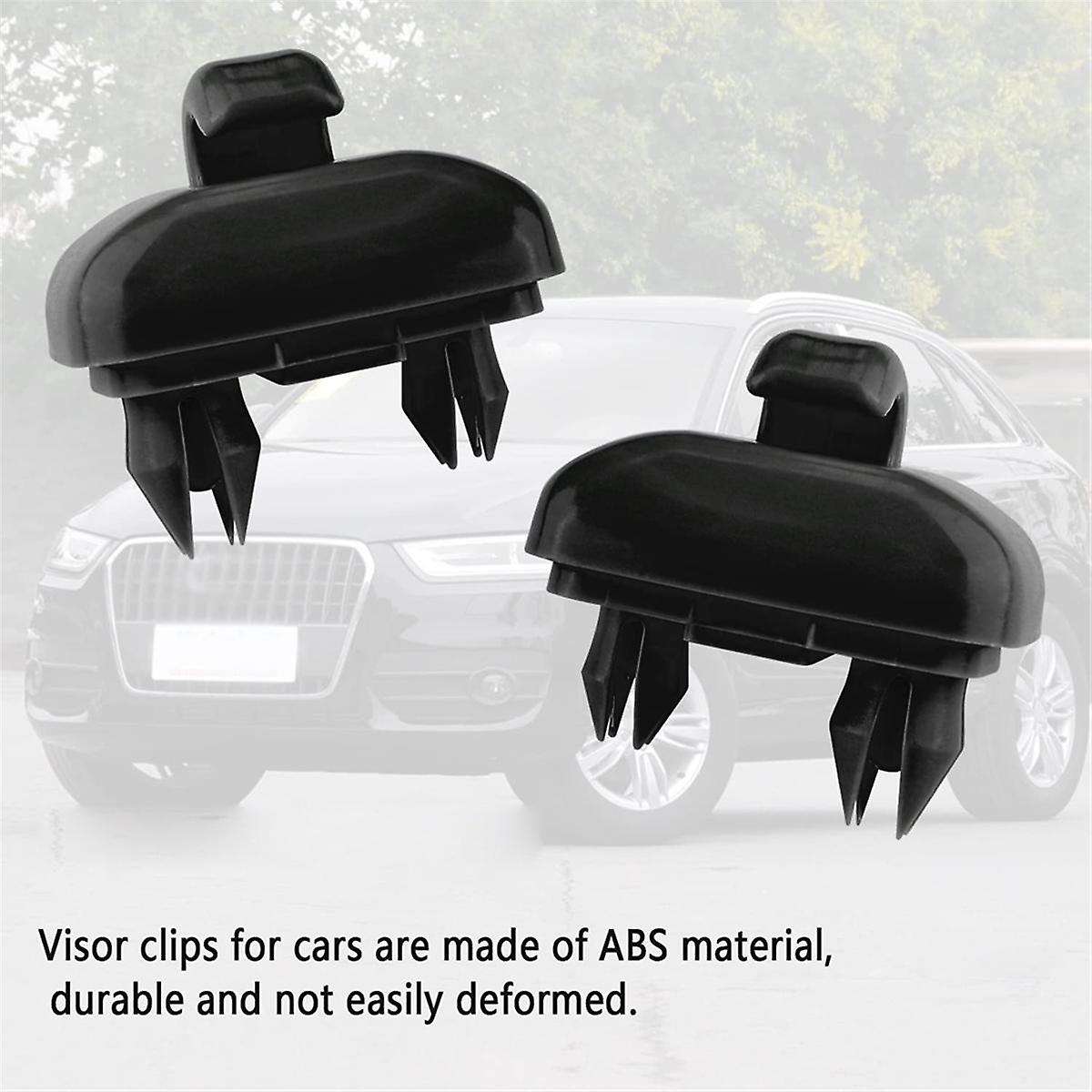 1 Pair Auto Black Sun Visor Buckle Hook Internal Bracket 8U0857562A 8E0857561 for A3 A4L A5 A6L Q5 Q