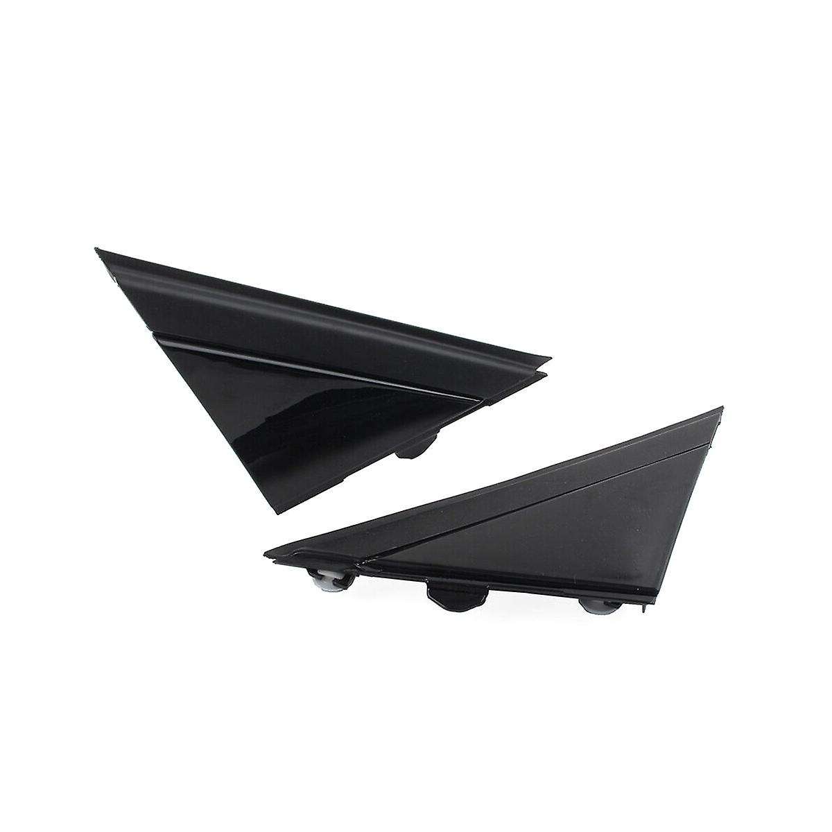 1 Pair Bright Black Rear View Mirror Triangle Mirror Decorative Plate 1SH17KX7AA 1SH16KX7AA for 2012