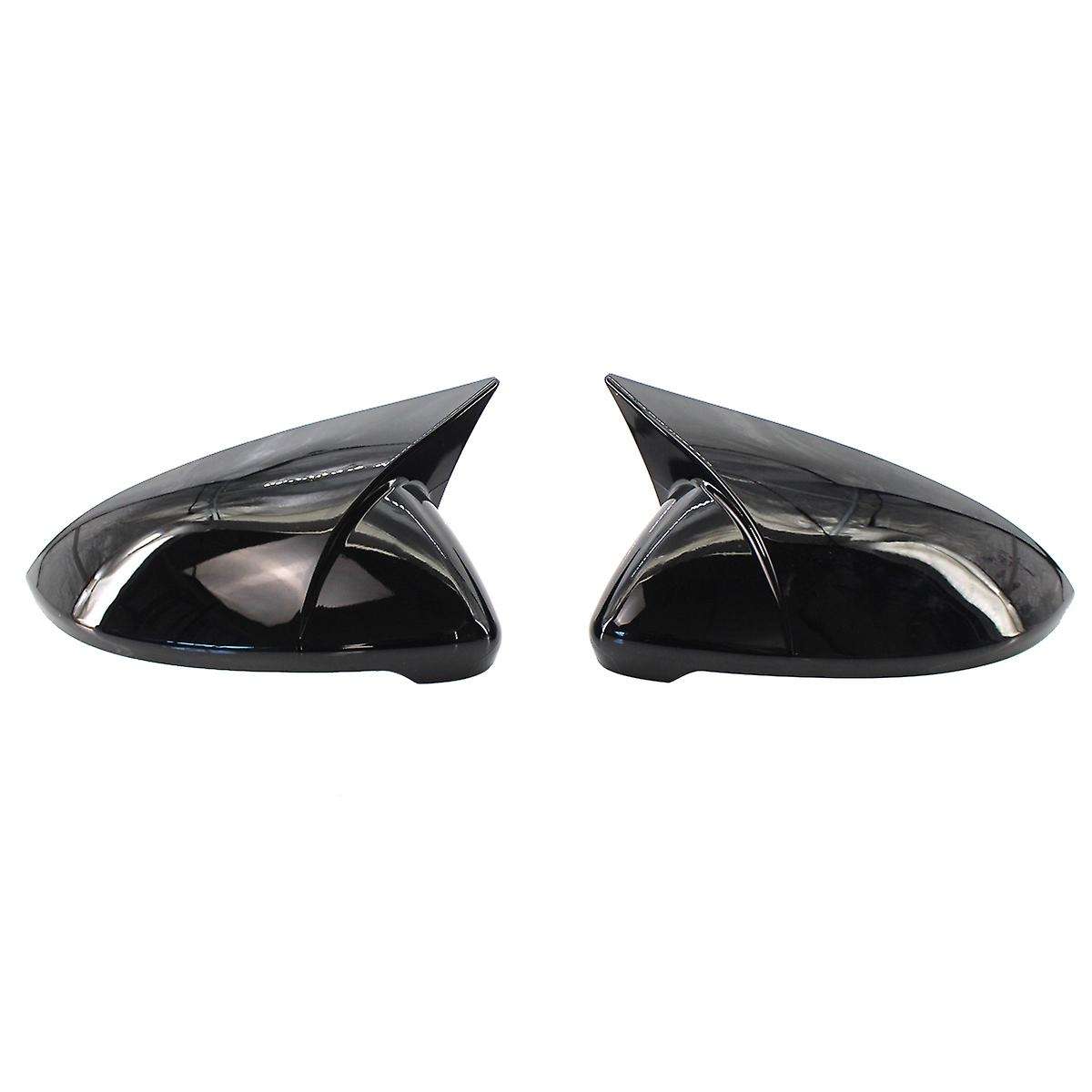 1 Pair Boat Mirror Cover Side Wing Rear View Mirror Case Covers Bright Black for GOLF 7 MK7 7.5 GT I