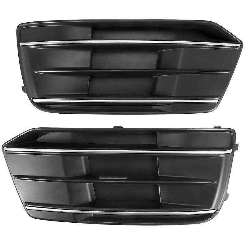 1 Pair Car Front Bumper Fog Light Lamp Grille Cover Trim for - Q5 SQ5 2018 2019 2020 80D807679E, 80D