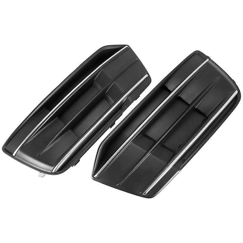 1 Pair Car Front Bumper Fog Light Lamp Grille Cover Trim for - Q5 SQ5 2018 2019 2020 80D807679E, 80D