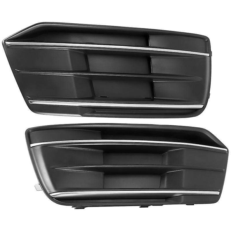 1 Pair Car Front Bumper Fog Light Lamp Grille Cover Trim for - Q5 SQ5 2018 2019 2020 80D807679E, 80D