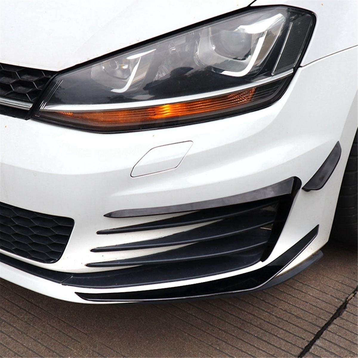1 Pair Car Front Bumper Spoiler Splitter Cover Fog Light Splitter Trim for Golf 7 Golf MK7 2013-2016