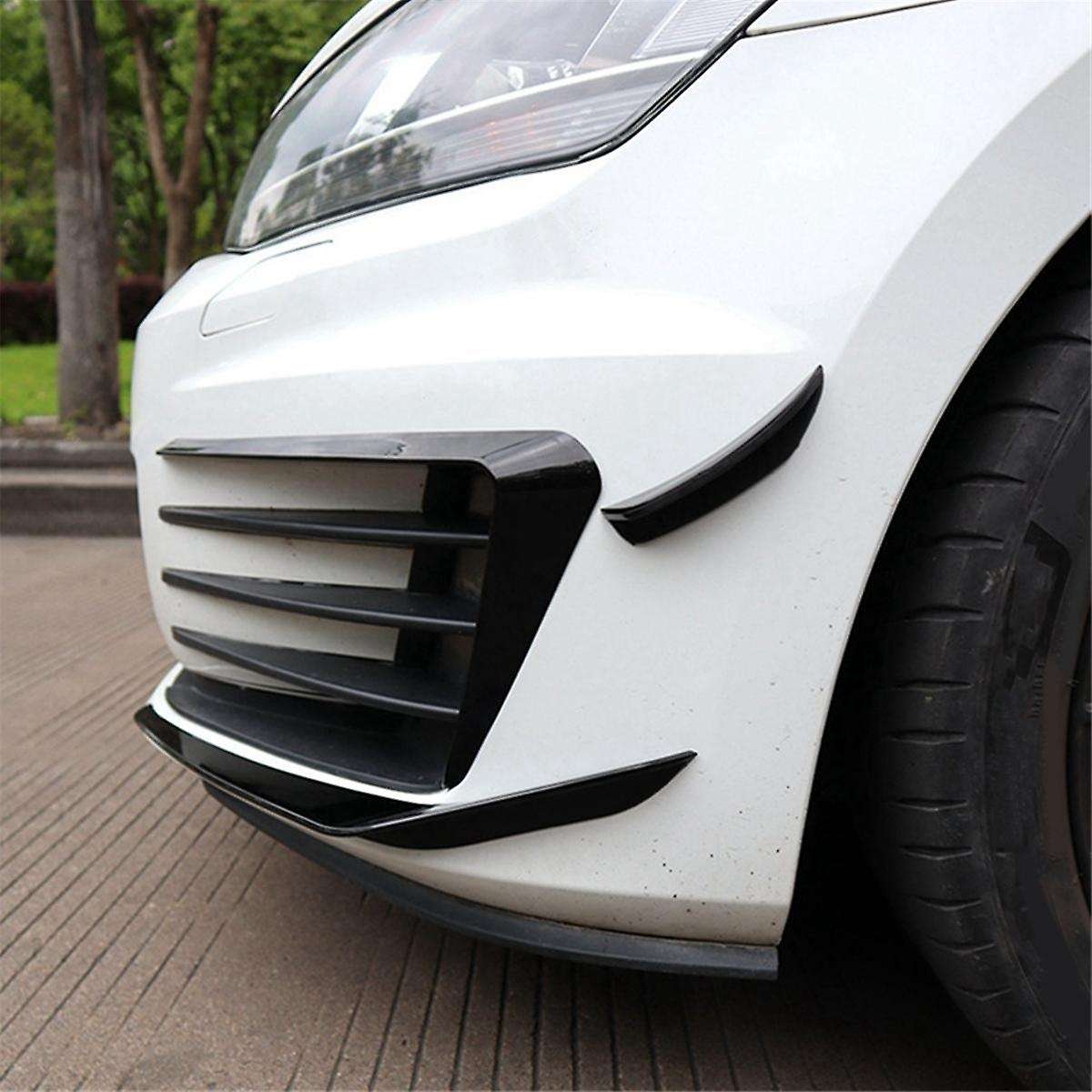 1 Pair Car Front Bumper Spoiler Splitter Cover Fog Light Splitter Trim for Golf 7 Golf MK7 2013-2016