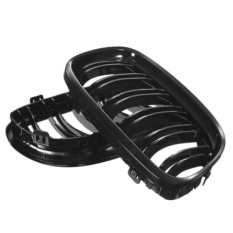 1 Pair Car Front Grille Gloss Black Inlet Grille for Bmw E90 Lci 3-series Sedan/wagon 2009 - 2011