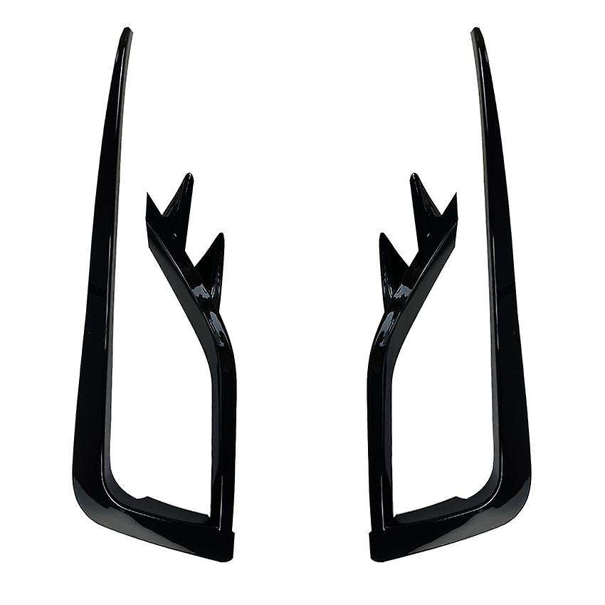1 Pair Car Front Fog Lamp Eyebrow Wind Knife Eyelid Cover Frame for Golf MK7.5 2017-2020 Fog Light E
