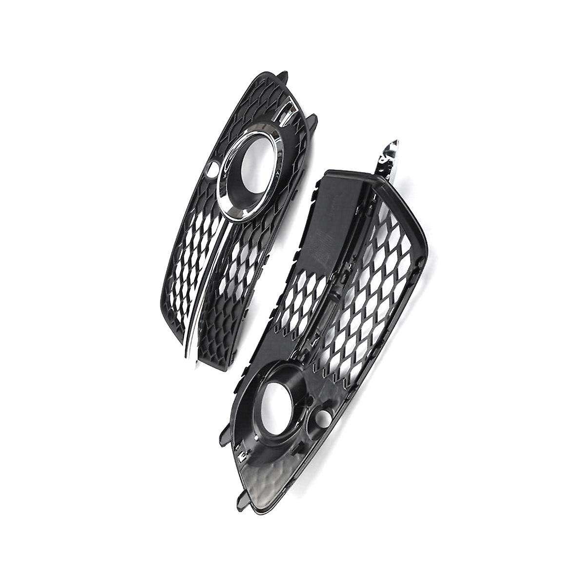 1 Pair Car Front Fog Light Grill Cover for Q5 2013-2017 8r0807682n 8r0807681s