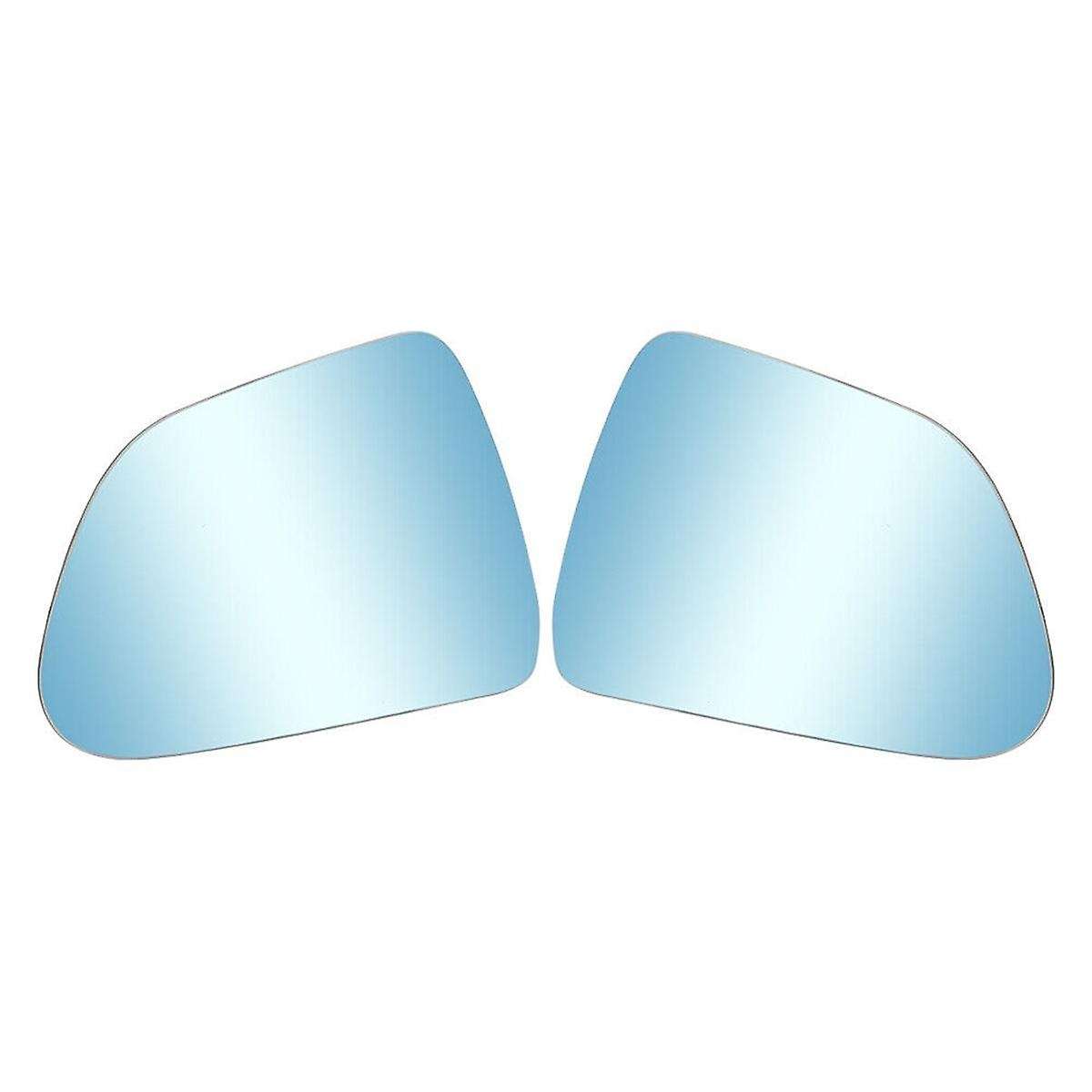 1 Pair Car Front Heated Side Door Wing Rear View Blue Mirror Lens Glass for 2017-2020